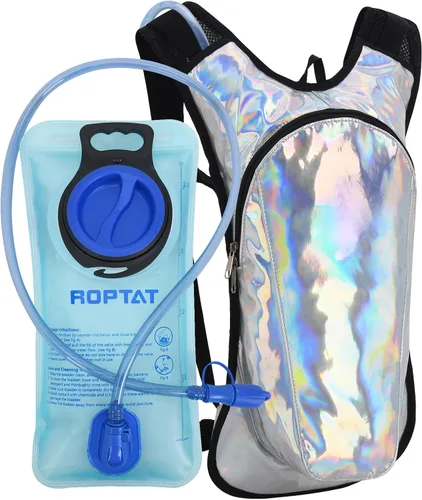Vista 10 de Mochila de hidratación Roptat con bolsa de agua de 2L - Mochila de agua ligera con bolsa de agua para mujeres, hombres, correr, montar, andar