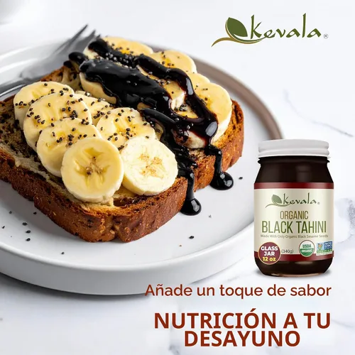 Vista 4 de Tahini negro orgánico, Kevala
