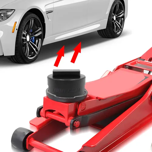 Vista 7 de Adaptador Universal para Gato BMW y Mini - Protector de Riel del Bastidor con Almohadilla de Gato Cuadrada de Goma Ranurada de Poliuretano