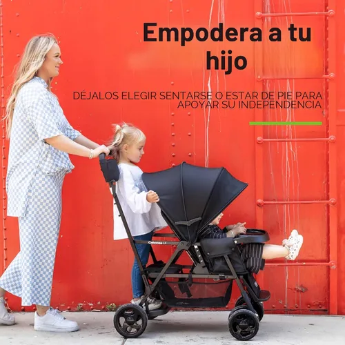 Vista 4 de Joovy Caboose LX Tandem - Cochecito de pie, color negro