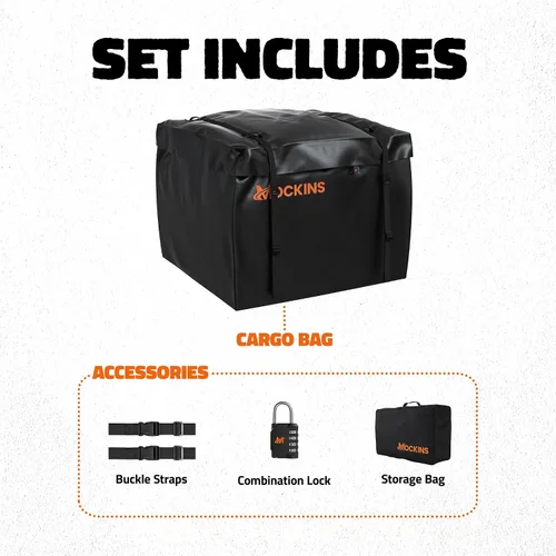 Vista 9 de Mockins 30 Cubic Ft Square Trailer Hitch Cargo Carrier Bag 40"x40"x32