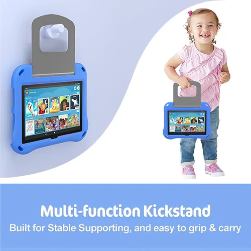 Vista 4 de DiHines - Funda para tableta 8 iPad para niños, funda para tablet 8/8 Plus (compatible con versión 2022 y 2020), funda DiHines a prueba de niños