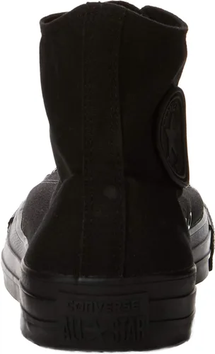 Vista 3 de Converse Chuck Taylor All Star High Top Tenis unisex, Negro monocromático