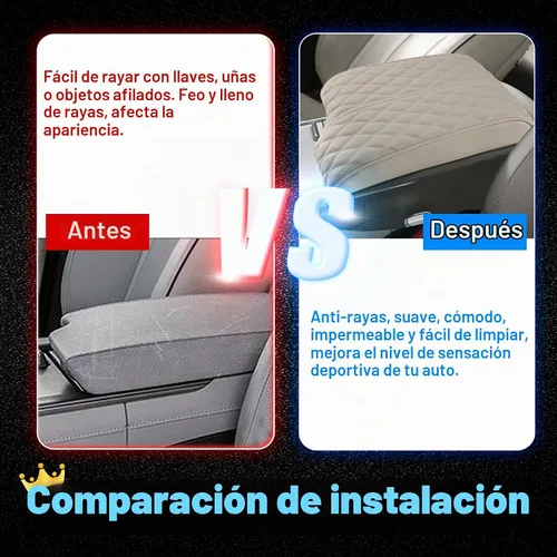 Vista 6 de Autorder Funda para Consola Central para Hyundai Palisade 2020-2025 Accesorios Funda para Reposabrazos Espuma con Memoria Cojín de Soporte para Beige