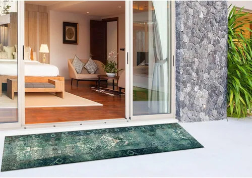 Vista 42 de Liora Manne Marina - Almohadas de fácil cuidado para interiores y exteriores, 12 x 18 pulgadas, color verde Verde Libre de Abejas