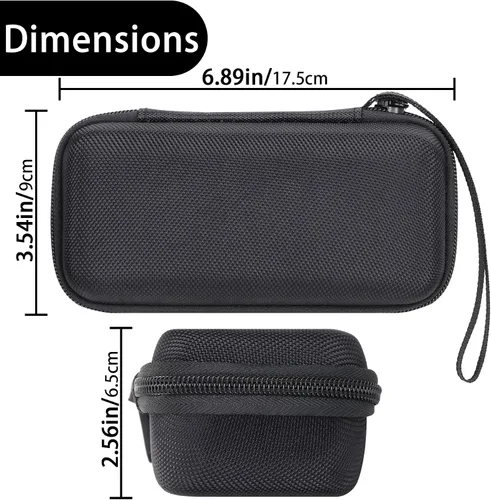 Vista 7 de Aenllosi Estuche rígido para Rode Wireless ME/GO III/GO II Sistema de micrófono inalámbrico compacto digital de doble canal (negro)
