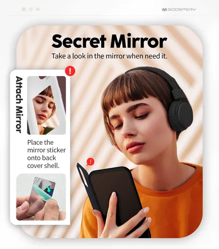 Vista 5 de GOOSPERY Parachoques magnético para puerta compatible con iPhone 15, funda con tarjetero, cartera con cierre magnético automático, protector de Azul