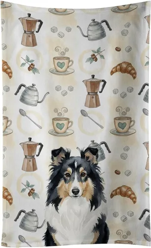 Vista 245 de Caroline's Treasures Afghan Hound - Toalla de cocina para barra de café, terciopelo frontal y lazo de algodón, lavable a máquina Sabueso afgano