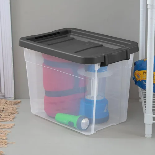 Vista 7 de Sterilite Caja Apilable Modular Transparente 30QT 14733V06