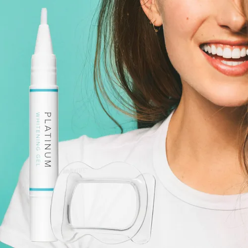 Vista 3 de intelliWHITE Kit de bolígrafo blanqueador de dientes de platino con protector bucal, tratamiento de blanqueamiento de peróxido de hidrógeno al 14%