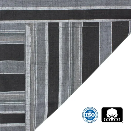 Vista 7 de COTTON CRAFT Servilletas de tela – Juego de 12 servilletas de cena de algodón puro tejido slub – Servilletas gruesas, duraderas, absorbentes Rayas