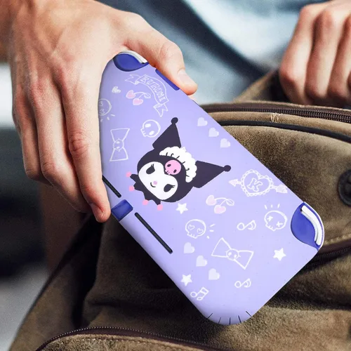 Vista 6 de DLseego Switch Lite Skin Sticker - Calcomanía protectora de Little Devil Rabbit con diseño de dibujos animados diseño de conejo color morado