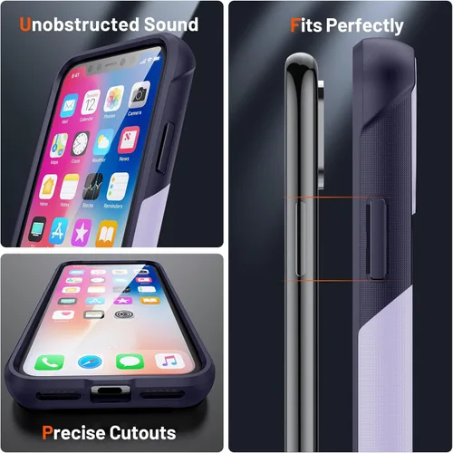 Vista 257 de Jeylly Funda para iPhone SE/Funda para iPhone 5S, Exterior de Plástico Duro que Absorbe Golpes + Interior de Silicona de Goma Defensor contra