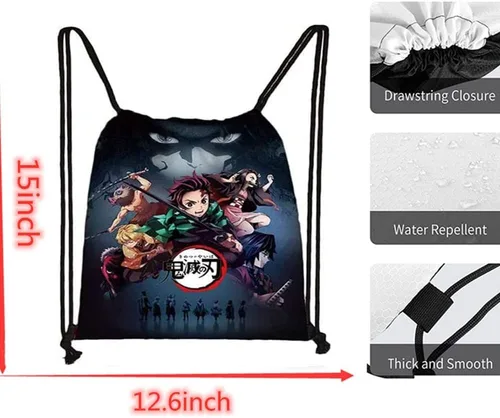 Vista 3 de Hydow Juego de regalo de mercancía de anime incluye mochila con cordón calcomanías mascarillas M-asks cordón llaveros pulseras pines de botón Varios