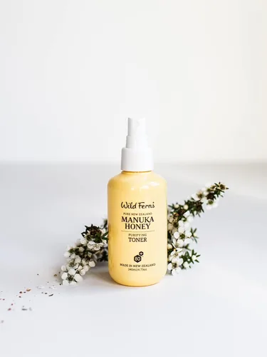 Vista 7 de Wild Ferns Tónico purificador de miel de manuka, 93% natural, 4.7 fl oz Aloe Vera, arándano, hamamelis, 93% natural