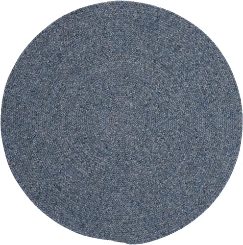 Vista 9 de Candor Blue - Alfombra trenzada de canasta de 0 pies y 12 pulgadas