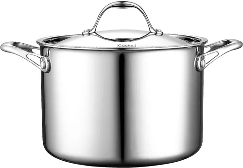 Vista 11 de Cooks Standard Olla para Caldo de Acero Inoxidable Multi-Capa, Olla Holandesa de 7 Cuartos para Cocinar Pasta y Enlatado con Tapa, Olla Profunda