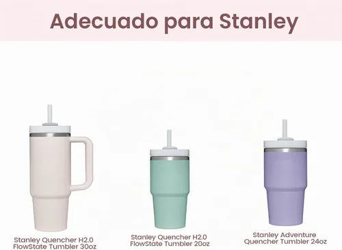 Vista 6 de Thxbag Botas de silicona para Stanley Cup 30 oz/20 onzas Quencher, funda de bota color crema para botas con accesorios Stanley H2.0 y Quencher