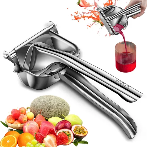 Vista 11 de Ultimate Juice Squeeze, exprimidor manual, exprimidor manual portátil, exprimidor de frutas versátil para uvas de sandía, limón, naranja
