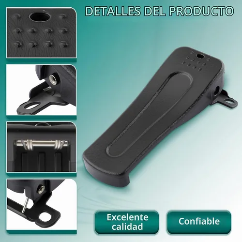 Vista 3 de AUTOKAY Clip de cinturón para RETEVIS H-777 BF-666S, BF-777S, BF-888S Model Radio+Tracking