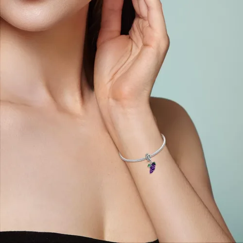Vista 4 de Parmuz 925 Sterling Silver Charm For Bracelet Butterfly Love Heart Evil eye Cross Christmas Gift Charms for woman Dangle Pendants Beads Jewelry Gift