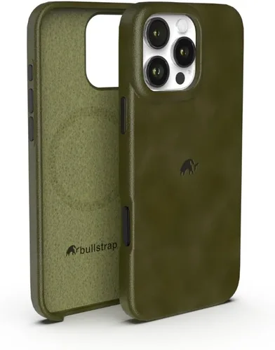 Vista 16 de Bullstrap Funda de cuero hecha a mano de alta calidad para iPhone 13 Ajuste impecable sin volumen y compatible con MagSafe Funda de cuero