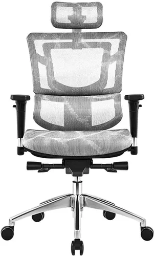 Vista 6 de Commercial Ergonomic High Back Executive Mesh Chair, with Adjustable Lumbar Support, Headrest and 3D Armrests Configure Chassis Functions(A)