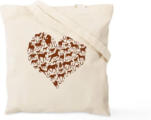 Vista 35 de CafePress Id Rather Be Riding! Bolsa de mano de caballo Bolsa de lona natural, bolsa de compras de tela, Caqui