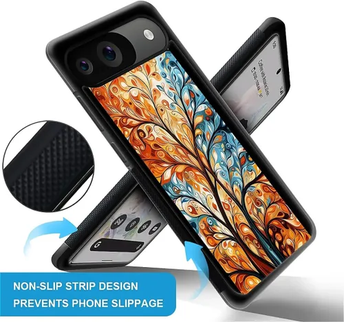 Vista 19 de Compatible con Google Pixel 4A 5G Mobile Case Creative Acrylic Panel trasero Silicona Protección Grip especialmente diseñado para Google Pixel 4A 5G