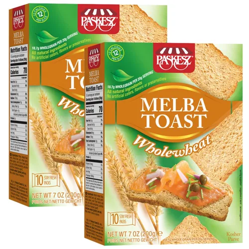 Vista 7 de Snacktery Galletas originales para tostadas Melba, totalmente naturales, 7