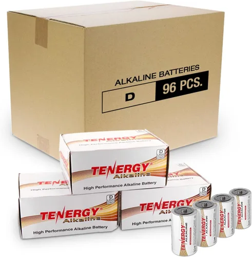 Vista 8 de Tenergy Batería alcalina LR20 de 1.5 V D, baterías no recargables D de alto rendimiento para relojes, controles remotos, juguetes y dispositivos