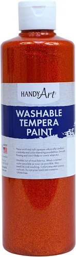Vista 11 de Handy Art Pintura lavable con purpurina de 8 onzas, azul