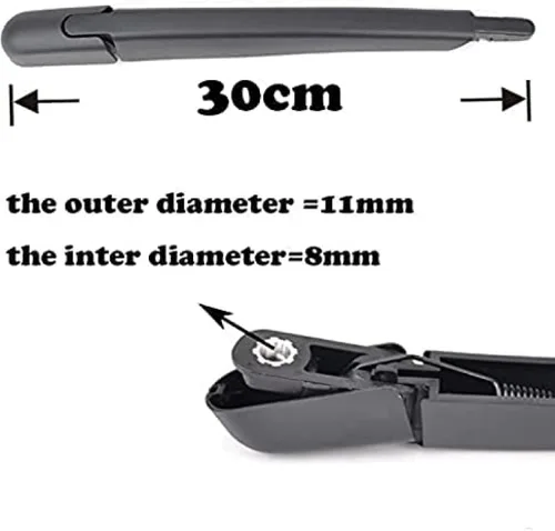 Vista 5 de Kit de limpiaparabrisas trasero para Nissan X-trail T32 2013-2017, 12 "limpiaparabrisas trasero