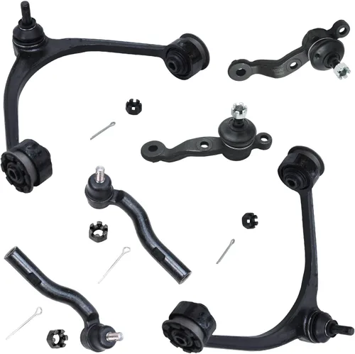 Vista 171 de Detroit Axle - Kit de extremo delantero para Chrysler 300 Dodge Charger 2011-2023 Challenger, 2 Lower Rearward Control Arms 2 Outer Tie Rods 2