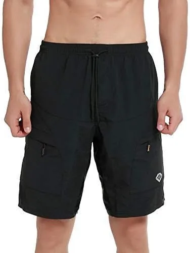 Vista 6 de Santic Coolmax - Pantalones cortos de ciclismo de montaña para hombre coolmax, ligeros