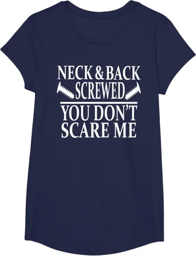 Vista 63 de Camiseta divertida para recuperación de cirugía de columna vertebral y cuello y espalda, Negro