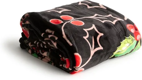 Vista 50 de Vera Bradley Manta de forro polar para mujer, manta de felpa suave para sofá, dormitorio y decoración del hogar