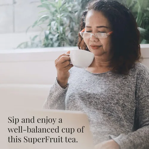 Vista 2 de The Republic Of Tea Té verde de Granada, Superfruta Premium Mezcla De Té Verde... Una taza suave para beber todos los días. Fresco con notas