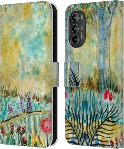 Vista 11 de Head Case Designs Officially Licensed Wyanne Half Light Nature 2 Leather Book Wallet Case Cover Compatible with Motorola Moto G82 5G