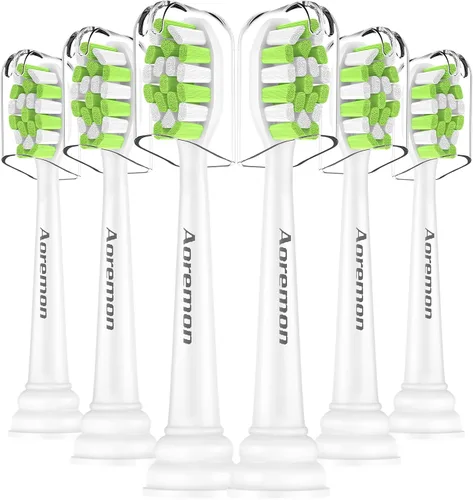 Vista 9 de Aoremon - Cabezales de repuesto para cepillo de dientes para Philips Sonicare DiamondClean Serie 2/3 EasyClean ProtectiveClean FlexCare Negro