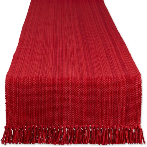 Vista 29 de DII - Colección de mesa jaspeado, juego de manteles individuales, 3x19 pulgadas, albaricoque, 6 piezas