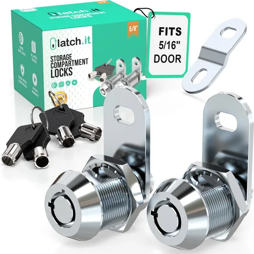 Vista 10 de LATCH.IT - Cerraduras para almacenamiento de RV (vehículos recreativos) de 1-1/8 pulgadas; paquete de 10 cerraduras para compartimentos
