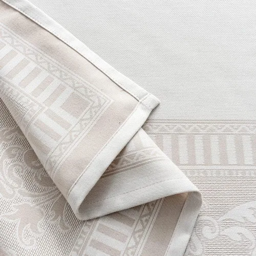 Vista 6 de MANGATA CASA Mantel rectangular – Mantel de algodón lavable impermeable y resistente a las arrugas, mantel de tela decorativa para mesa de comedor