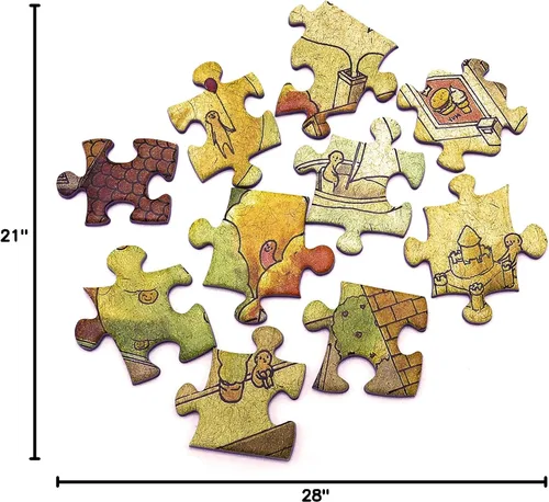 Vista 6 de The Sunny City • Rompecabezas de 1000 piezas de The Magic Puzzle Company • Serie Uno