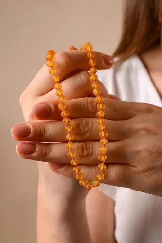 Vista 47 de Amber Necklace for Women - HandMade Baltic Jewelry for Adult - 18 inch - 100% Genuine