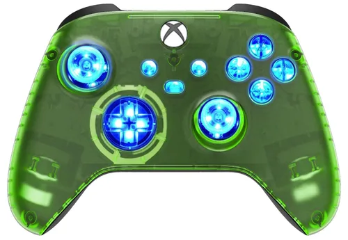 Vista 20 de Silent Modz Custom Modded Controller 7 LED Colors Trigger Stopper w/Pro Grips compatible with Xbox Series S, Xbox Series X, Xbox One, and Windows