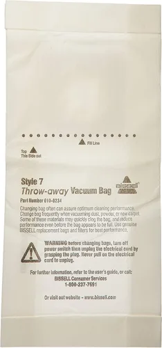 Vista 2 de Bissell Homecare International 32120 bolsas para aspiradora, estilo 7, 3 paquetes., Blanco, 6
