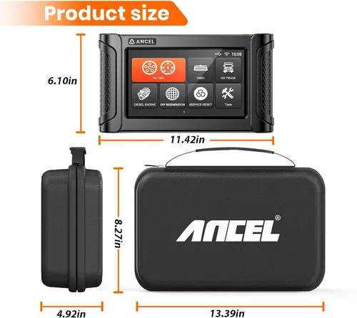 Vista 3 de ANCEL OBD2 Herramientas de escaneo de diagnóstico duro protector – Ajuste personalizado para MT700, MT500Pro, MT500Plus, MR500, HD7000 Elite