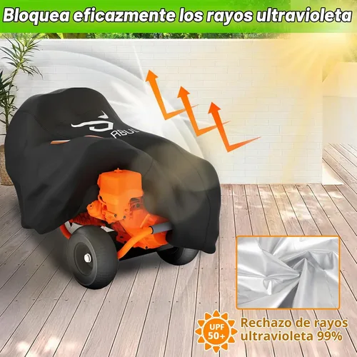 Vista 5 de EVRBUL - Funda universal para hidrolimpiadora a presión de estilo vertical u horizontal, cubierta impermeable para lavadora a presión