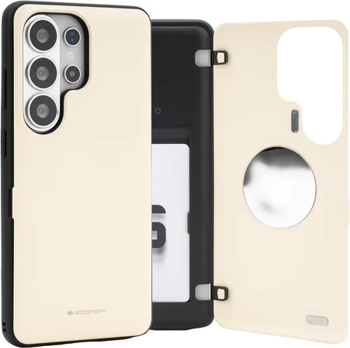 Vista 123 de GOOSPERY Funda tipo cartera para Samsung Galaxy S22 Ultra, [tarjetero] parachoques magnético de puerta con cierre automático, cubierta protectora